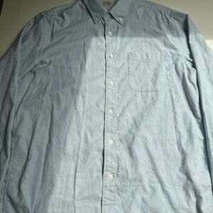 Faherty Sky Blue Casual Cotton Button-Down Shirt